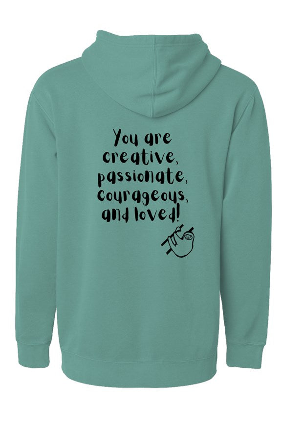 Painted Independent Pigment Dyed Hoodie