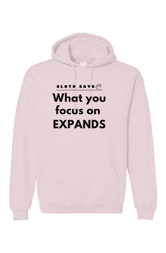 What You Focus On Expands - Sloth Hoodie