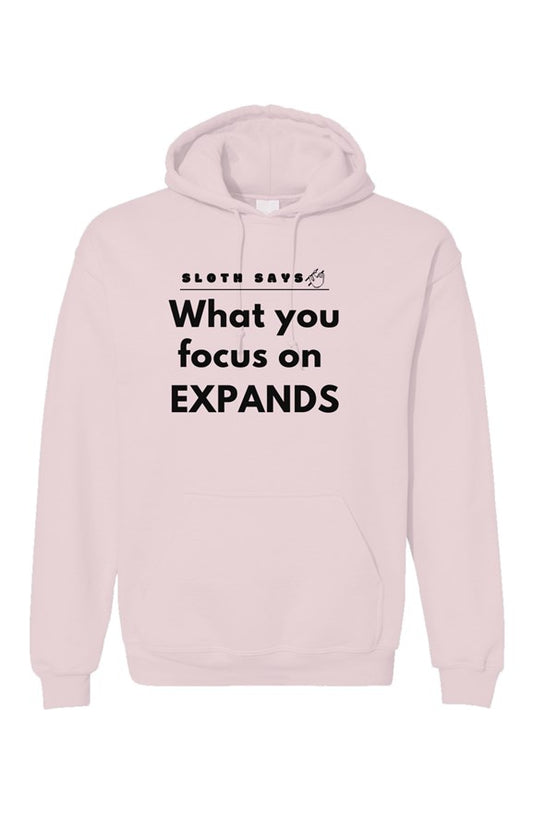 What You Focus On Expands - Sloth Hoodie