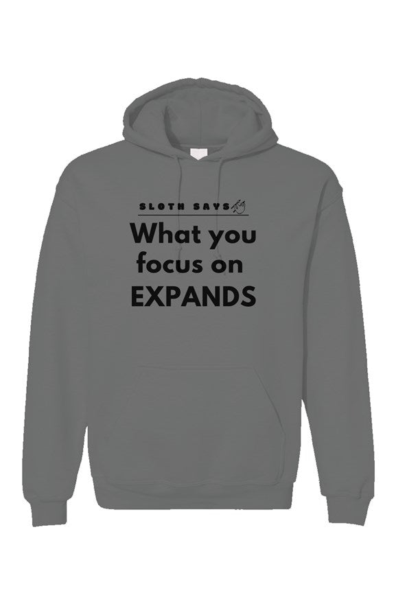 What You Focus On Expands - Sloth Hoodie
