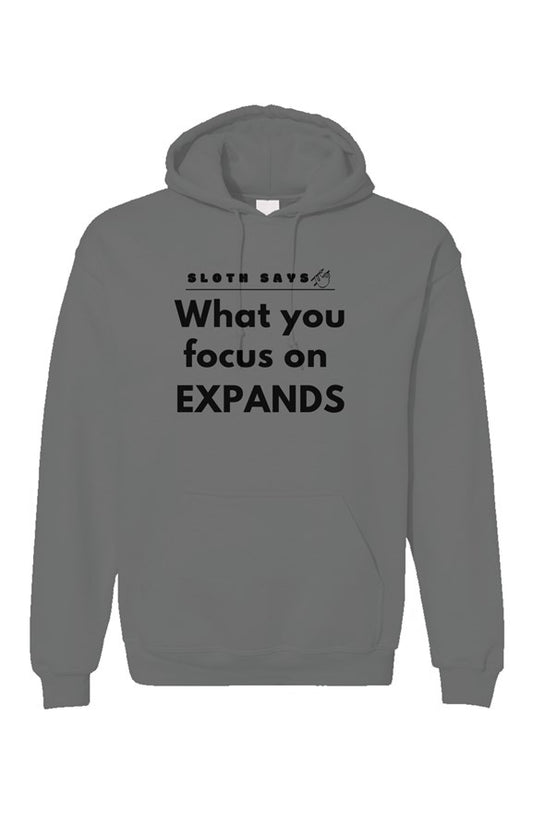 What You Focus On Expands - Sloth Hoodie