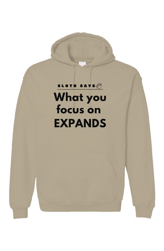 What You Focus On Expands - Sloth Hoodie