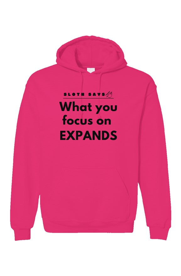What You Focus On Expands - Sloth Hoodie