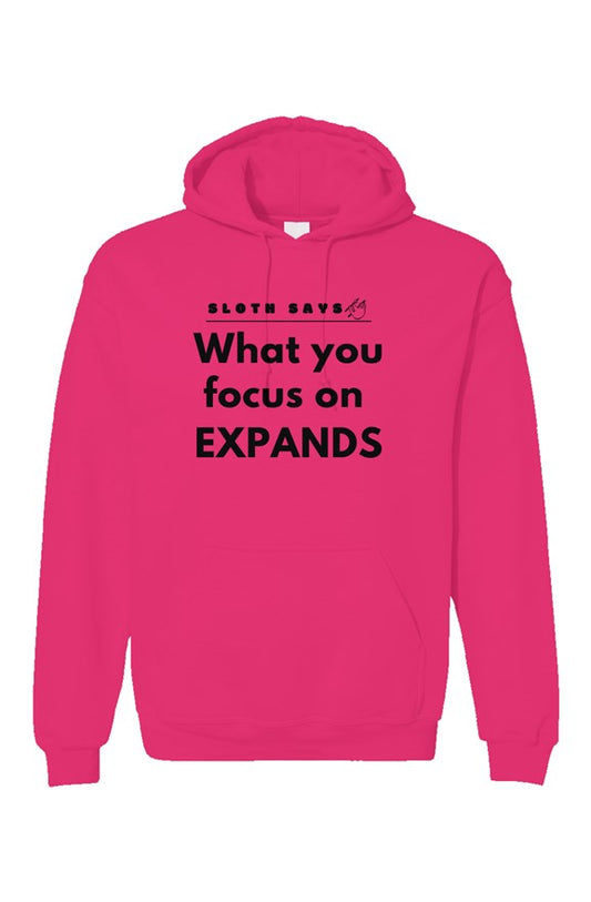 What You Focus On Expands - Sloth Hoodie