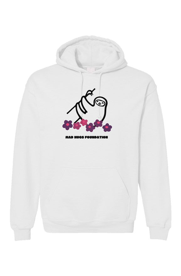Sloth Hoodie - Pink Flowers