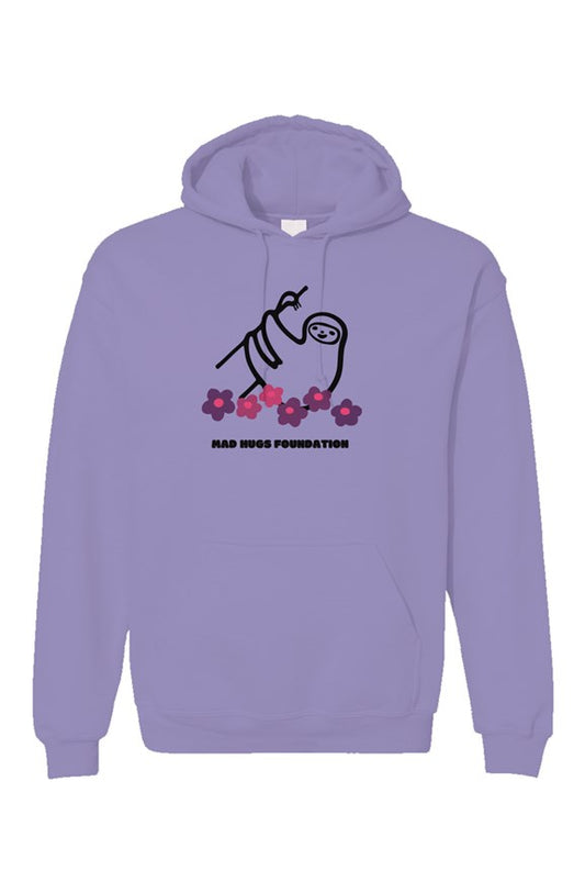 Sloth Hoodie - Pink Flowers